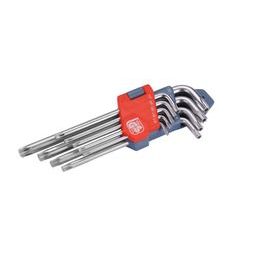 EXTOL PREMIUM 6601 - L-klíče TORX, sada 9ks, 10-50mm