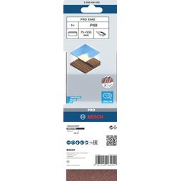 3x Brusný pás Bosch PRO X440 75 x 533 mm G40 2608606069