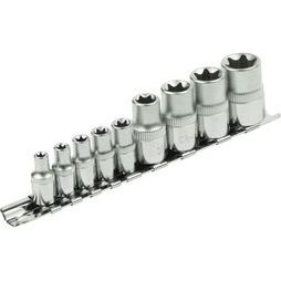 Hlavice nástrčné vnitřní TORX 1/4", 1/2" 9 ks EXTOL PREMIUM 8818114