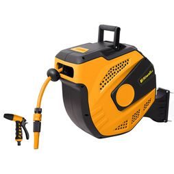 Samonavíjací bubon so záhradnou hadicou Riwall PRO RWHR 27 SET