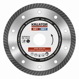 Diamantový kotouč turbo celoobvodový Kreator 125mm KRT085101