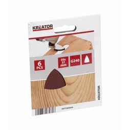 6x Brusný papír Kreator 50mm G240 KRT280009