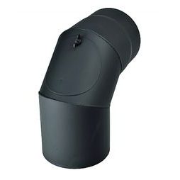Koleno kouřové silnostěnné s čistícím otvorem 120mm / 90° silnostěnné 1,5mm