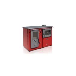 Teplovodní sporák s troubou TEMY PLUS P 20 S Pravý/Červený