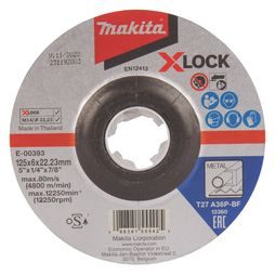 Brúsny kotúč na kov Makita X-LOCK 125 mm E-00393