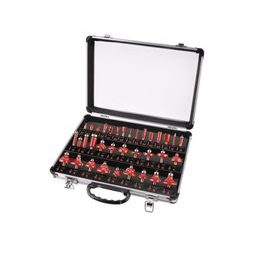 EXTOL PREMIUM 44040 - frézy tvarové do dreva s SK plátkami, súprava 35ks
