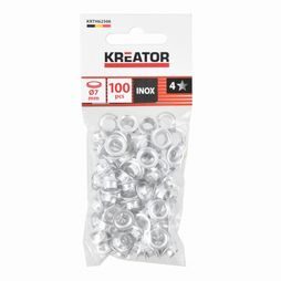 Nýtovací očka Kreator hliník 7mm 100ks