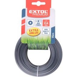 Struna s jádrem kulatá EXTOL PREMIUM 2,4 mm x 15 m PA66