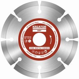 3 x Diamantový kotúč segmentový Kreator UNIVERZAL 115mm KRT080100