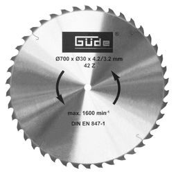 Pilový kotouč na dřevo GÜDE 700 mm 42Z/N 1859