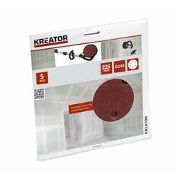 5x Brusný papír Kreator 225 mm G240 KRT232009