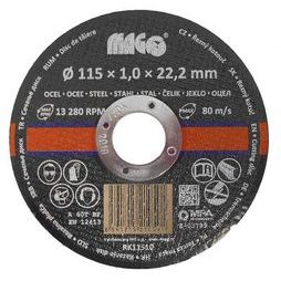 Řezný kotouč na kov MAGG 115 x 1 mm RK11510