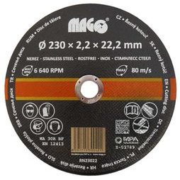 Rezný kotúč na nerez 230x2,2x22,2mm