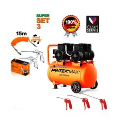 Elektrický bezolejový kompresor PANTERMAX®AirFlow® 56 SILENT SET3