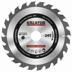 Pílový kotúč na drevo Kreator 200 mm 24T KRT020418