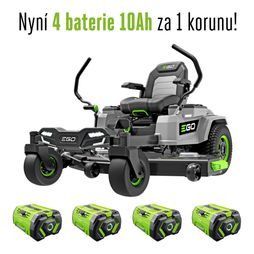 Aku zahradní rider EGO Z6 ZT5201E-L se zvětšeným záběrem