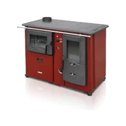 Teplovodní sporák s troubou TEMY PLUS P 20 S Levý/Červený