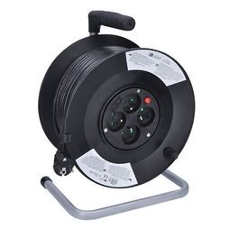 Predlžovací kábel SOLIGHT 3x1,5mm2 bubon 50m, 4x zásuvka PB02