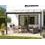 Hliníková pergola LANITPLAST WALL 33 antracit + opál PC LG2118