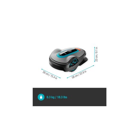 Robotická kosačka Gardena smart SILENO life 1250 m² - sada - 6