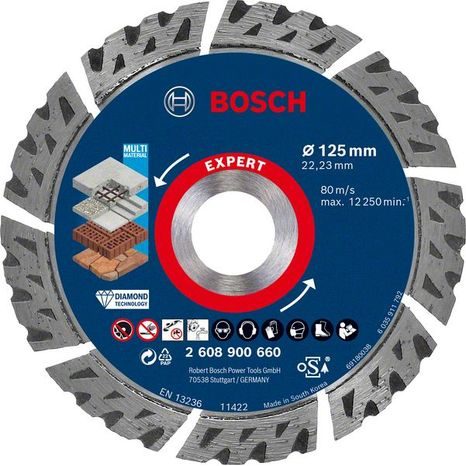 Diamantový řezný kotouč Bosch EXPERT 125 mm 2608900660