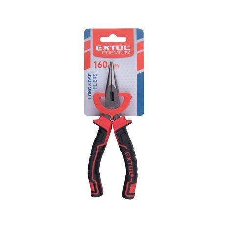 EXTOL PREMIUM 8813184 - kliešte polguľaté priame, 160mm - 2