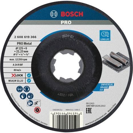 Brusný kotouč Bosch PRO Metal 125 mm 1 ks 2608619366