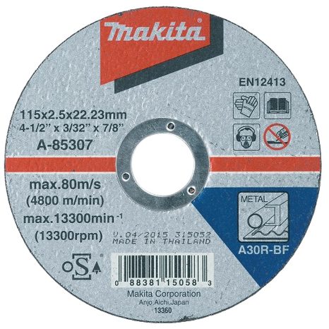 Řezný kotouč Makita 115 x 2,5 mm A-85307