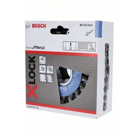 Drátěný kartáč Bosch PRO Heavy Metal X-LOCK 2608620731 - 2
