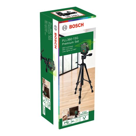 Čárový laserový měřič Bosch PLL360-15G Premium Set 0603663K02 - 2