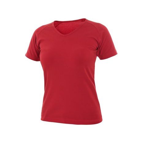 Dámské tričko s krátkým rukávem CXS ELLA, červené