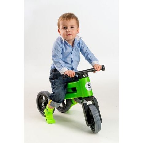 Odrážedlo FUNNY WHEELS Rider Sport zelené 2v1 TEDDIES - 10