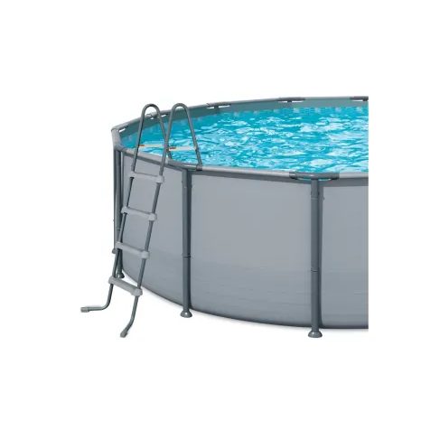 Bazénové schodíky CF 1,32 m sivé - 2