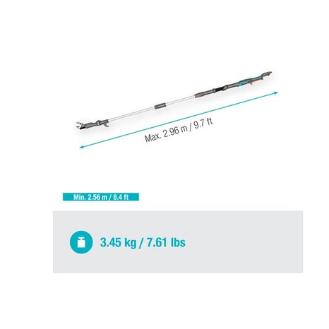 Aku teleskopické nůžky na větve Gardena HighCut 250/18V P4A 14774-55 - 4