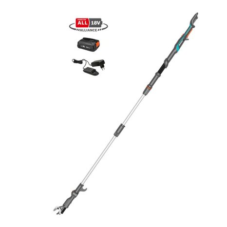 Aku teleskopické nůžky na větve Gardena HighCut 250/18V P4A SET 14774-20