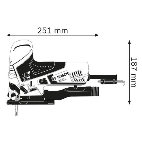 Elektrická přímočará pila Bosch GST 90 E 060158G000 - 2