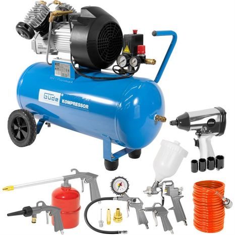 Elektrický olejový kompresor GÜDE 400/10/50 SET 71170