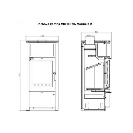 Krbová kamna VICTORIA Marinela K - 2