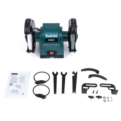 Elektrická dvoukotoučová stolní bruska Makita GB801 - 7