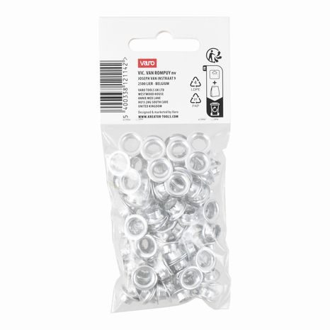 Nýtovací očka Kreator hliník 7mm 100ks - 2