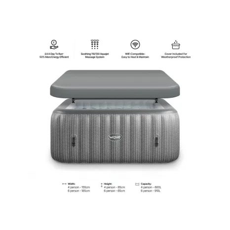 Vírivý bazén CF PACIFIC 4 GREY RATTAN - 2