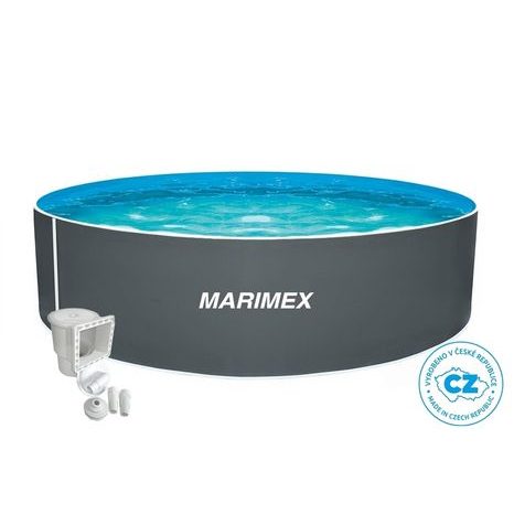Bazén Orlando Marimex 3,66 x 0,91m ŠEDÝ + skimmer Olympic - 10340217