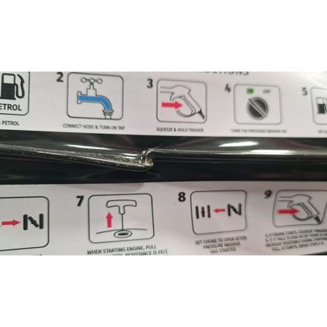 Poškozeno - Benzínová vysokotlaká myčka Powerplus POWXG9100 - 3