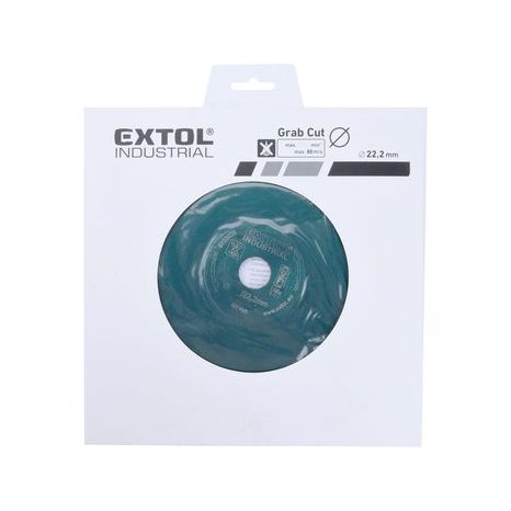 EXTOL INDUSTRIAL 8703032 - kotouč diamantový řezný segmentový Grab Cut, suché řezání, 125x22,2x2,2mm - 2