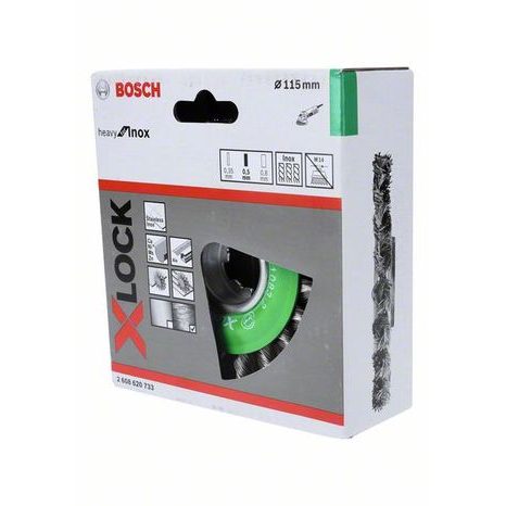 Drátěný kartáč Bosch PRO Stainless Steel heavy X-LOCK 2608620733 - 2