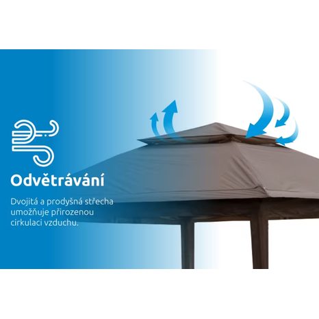 Zahradní altán Marimex Vista 3 x 3 m 10970574 - 7
