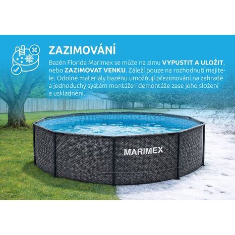 Bazén Florida Marimex 3,05 x 0,91 m RATAN vč. skimmeru 10340315 - 5