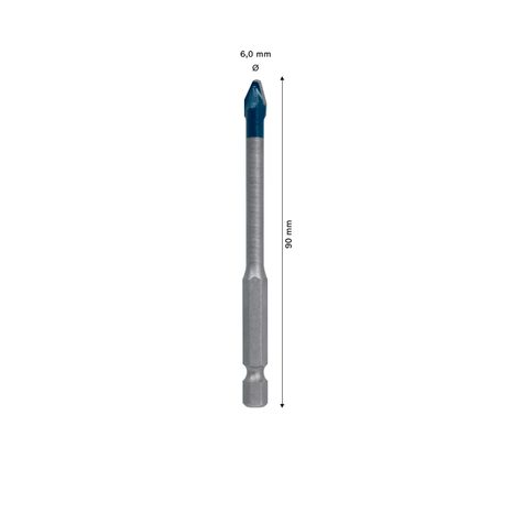 Vrták do dlažby Bosch EXPERT HEX-9 HardCeramic 6 x 90 mm 2608900590 - 3