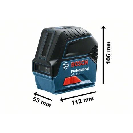 Kombinovaný laserový měřič Bosch GCL 2-15 0601066E00 - 4