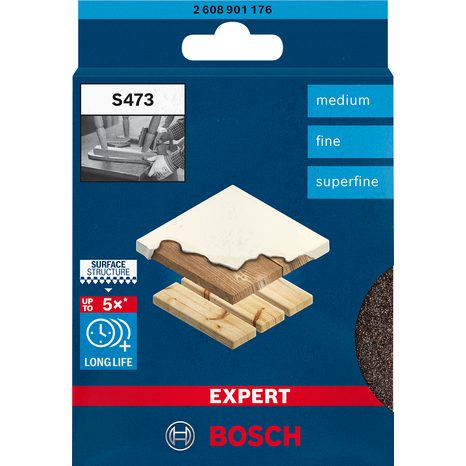 Brusné houby Bosch EXPERT S473 Standard 3 ks 2608901176 - 2